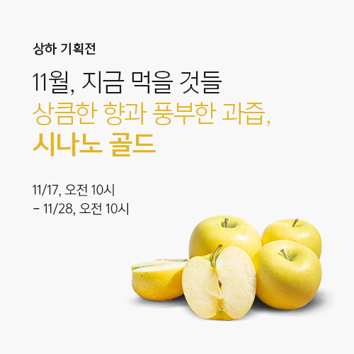 What to Eat Now : November｜ 지금 먹을 것들 : 11월 <시나노골드>