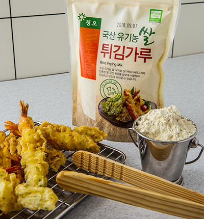 청오건강 유기농 튀김가루 300g