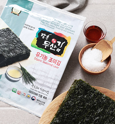장흥무산김 유기농 조미김