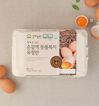 순갈색 동물복지 유정란(15구)(유통기한 23/10/17)