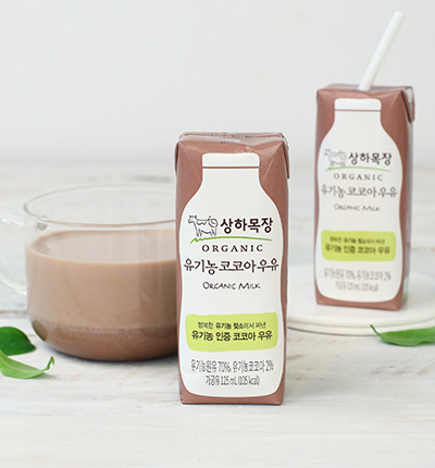 상하목장 유기농 코코아우유 125ml x 4팩(소비기한 24/03/12)