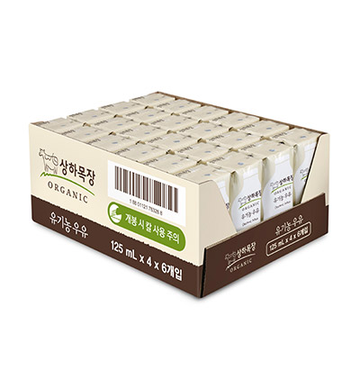 상하목장 유기농 우유 125mlx24입 (1박스)