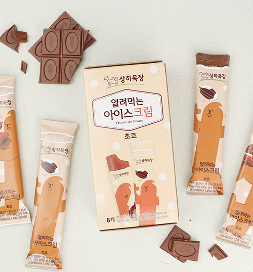 상하목장 얼려먹는 아이스크림 초코 85ml*6EA