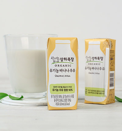 상하목장 유기농 바나나우유 125ml*4팩 (소비기한 25/11/04)