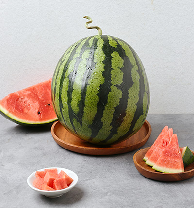 [당도보장] 고당도 맹동수박 1통 (8kg 이상)[12.5Brix]