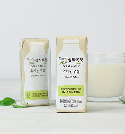 상하목장 유기농 우유 125ml x 4팩 (소비기한 25/11/13)