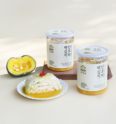 상하농원 단호박 백김치 650g